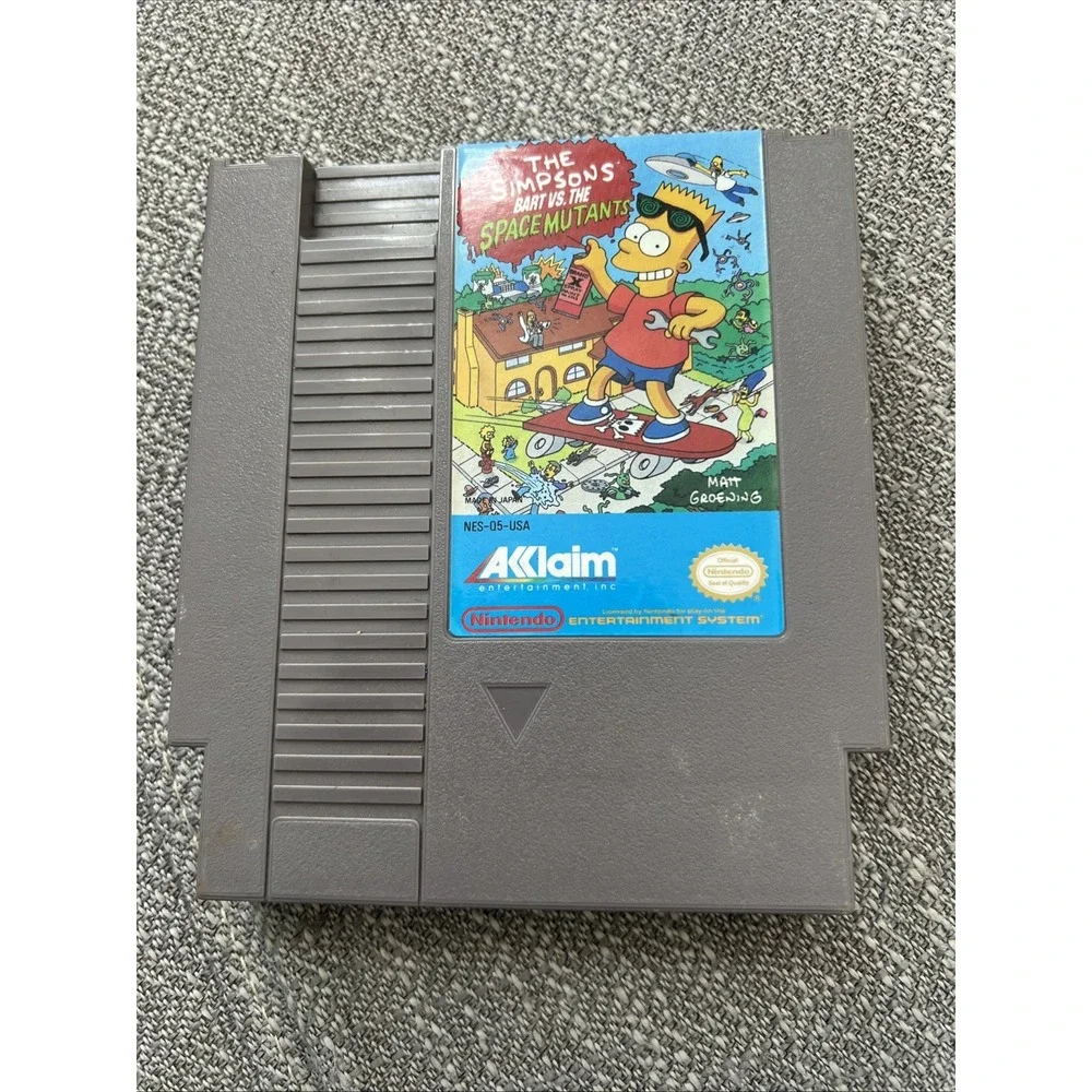 The Simpsons: Bart vs. the World (Nintendo NES, 1991) Cartridge Only